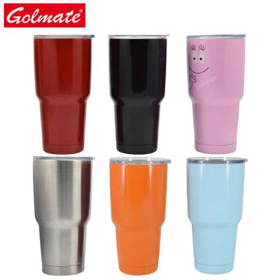 Vacuum insulated stainless steel water mug coffee tumbler