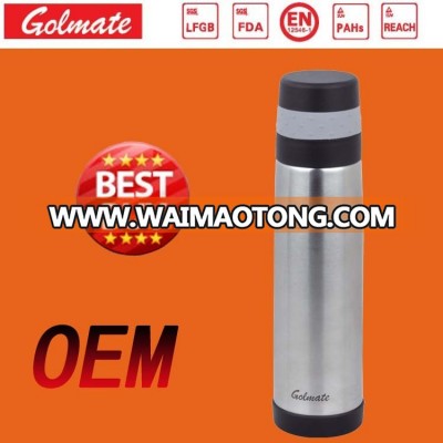 popular design coffee thermos vacuum insulated stainless steel water bottle (0.5 0.75 1L)